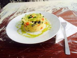 Couscous at Zoe Cafe in Prague