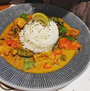 Raisukaree tofu at Wagamama in Canterbury