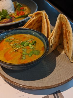 Roti and raisukatsu at Wagamama in Canterbury