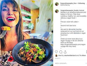 Fun food on vegan tour at TLVEG Tours in Tel Aviv