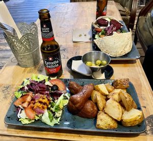 Vegan Chorizo + Falafel #Veganuary at Recyclo Bike Cafe in Malaga