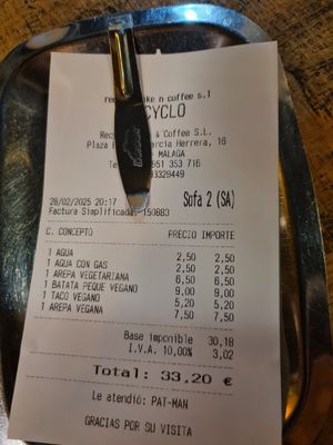  at Recyclo Bike Cafe in Malaga