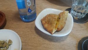 Enpanadas Vegan at Recyclo Bike Cafe in Malaga