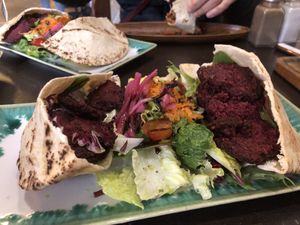 This had tzatiki ... said I was vegan at Recyclo Bike Cafe in Malaga