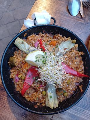 Paella vegana at Vegetalia - Born in Barcelona