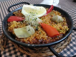 Vegan paella at Vegetalia - Born in Barcelona