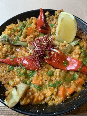 Vegan Paella- utterly mouth watering   at Vegetalia - Born in Barcelona