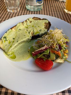 Grilled eggplant appetizer at Vegetalia - Born in Barcelona