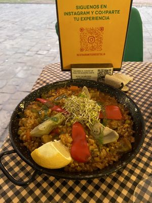 Paella 🥘   at Vegetalia - Born in Barcelona