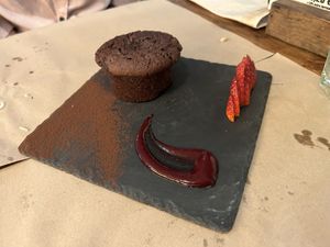 Vegan chocolate brownie   at Vegetalia - Born in Barcelona