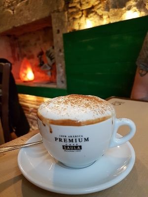 cappuccino at Vegetalia - Born in Barcelona