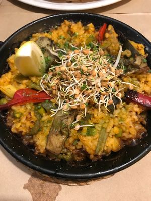 Paella at Vegetalia - Born in Barcelona