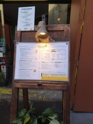 Menu at Vegetalia - Born in Barcelona