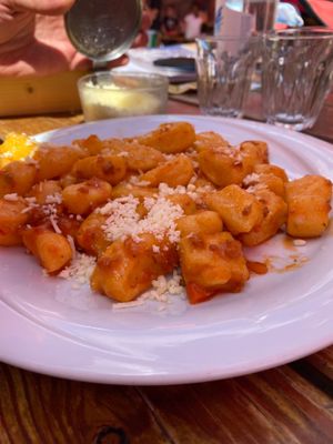 Gnocchi with Ragù at Rifugio Vajolet in Vigo Di Fassa