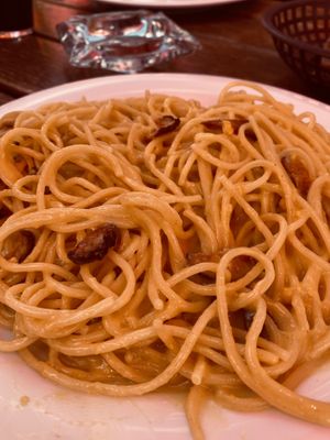 Carbonara at Rifugio Vajolet in Vigo Di Fassa