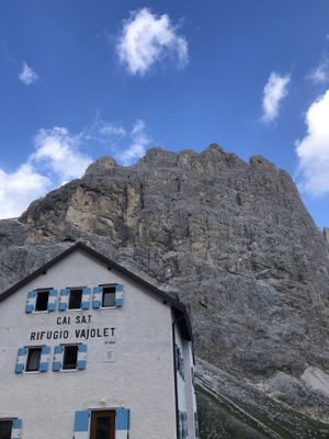 Awesome place with many vegan options. at Rifugio Vajolet in Vigo Di Fassa