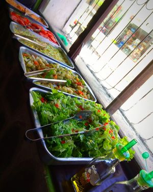 Buffet salad. at Verde Que Te Quiero in Tarija