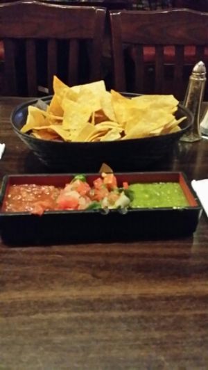 House-Hade Chips&Tri-Salsa Display! at Camino Real Kitchen and Tequila in Bakersfield
