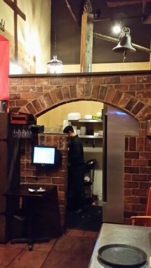 Bell at top of photo... Great decor! at Camino Real Kitchen and Tequila in Bakersfield