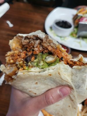 the amazing burrito at Camino Real Kitchen and Tequila in Bakersfield