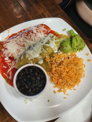 the meal which somehow got non vegan cheese inside at Camino Real Kitchen and Tequila in Bakersfield