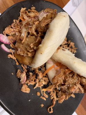 Vegan chicken bao bun  at Wagamama - Castle Terrace in Edinburgh