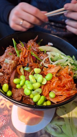 Pulled Shiitake Donburi at Wagamama - Castle Terrace in Edinburgh
