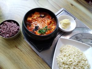 Soondubu jjigae at The Boneless Kitchen - 无骨厨房 in Central Singapore