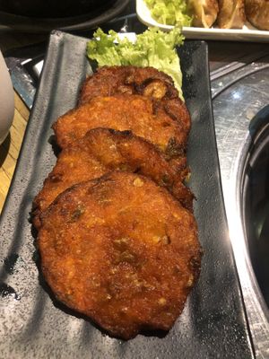 Kimchi pancake so nice! at The Boneless Kitchen - 无骨厨房 in Central Singapore