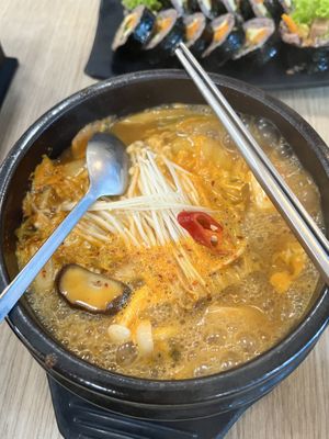 Budae jigae small 9/10  at The Boneless Kitchen - 无骨厨房 in Central Singapore