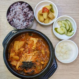 Soondubu Jjigae (*Opt for no egg) at The Boneless Kitchen - 无骨厨房 in Central Singapore