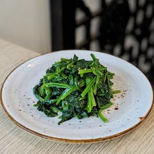 Vegan Seasoned Spinach at The Boneless Kitchen - 无骨厨房 in Central Singapore