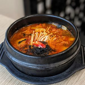Vegan Kimchi Jjigae at The Boneless Kitchen - 无骨厨房 in Central Singapore