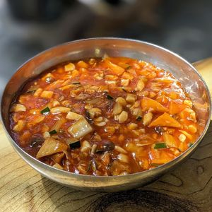 Vegan Spicy Jeonju Mul Jajangmyeon at The Boneless Kitchen - 无骨厨房 in Central Singapore