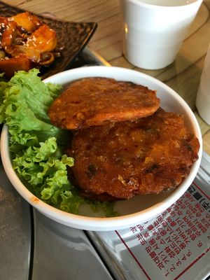Kimchi Jeon- Kimchi Pancakes at The Boneless Kitchen - 无骨厨房 in Central Singapore
