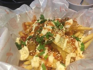 Kimchi Bulgogi Fries 薯条 at The Boneless Kitchen - 无骨厨房 in Central Singapore