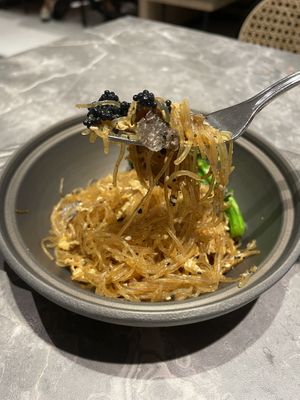 Glass vermicelli with truffle  at elemen 元素 - Millenia Walk in Central Singapore