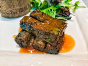 Blue flower tofu super good at elemen 元素 - Millenia Walk in Central Singapore