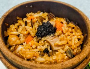 Black truffle wild rice at elemen 元素 - Millenia Walk in Central Singapore