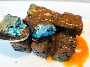 Blue flower tofu at elemen 元素 - Millenia Walk in Central Singapore