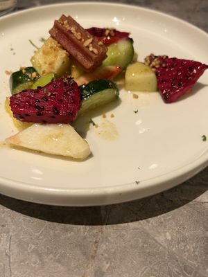 Churros fruit rojak  at elemen 元素 - Millenia Walk in Central Singapore