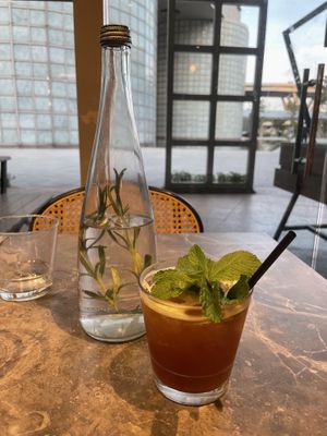 Peach drink  at elemen 元素 - Millenia Walk in Central Singapore