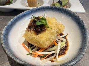 Crispy tofu but not crispy at all 5/10  at elemen 元素 - Millenia Walk in Central Singapore