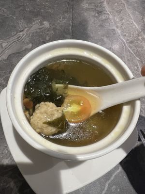 Mushroom ball soup - Bakwan kepeting- itek tim fusion 10/10  at elemen 元素 - Millenia Walk in Central Singapore