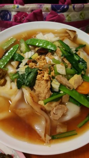 hor fun at Xiu Yuan Vegetarian Eating House in Central Singapore