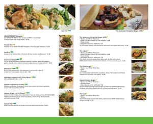 Menu at The Urban Fork in Guam