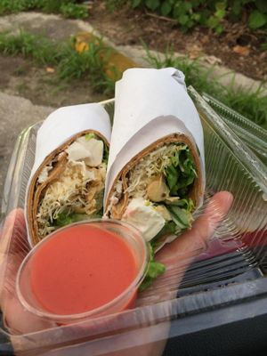 Tofu salad wrap! Sub cheese to make it vegan! at The Urban Fork in Guam