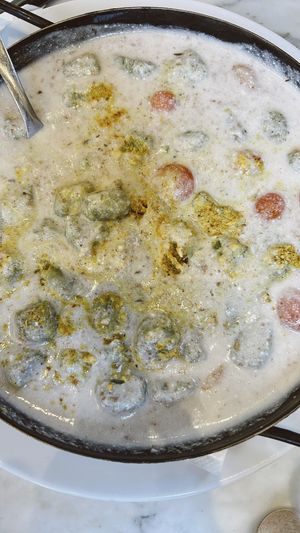 ñoquis veganos   at Casa Munay in Buenos Aires