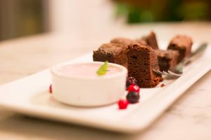 Tenemos brownie regular, vegano y apto celiacos
 at Casa Munay in Buenos Aires