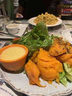 Pumpkin salad  at Casa Munay in Buenos Aires